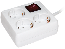 Удлинитель У-С03К 3 места с заземлением 3м 3х1мм2 16А/250 IEK WYP30-16-03-03-ZK-N