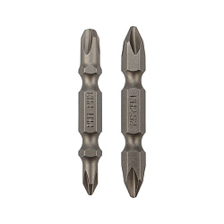 Мини-набор бит двусторонних PH2xPH2, PH1xPH3-50 мм (2 биты на блистере) Kranz KR-92-0452