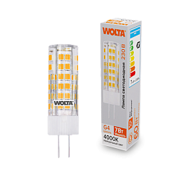 Светодиодная лампа WOLTA WSTD-JC-220V7W4KG4-C 7Вт 4000K G4 WSTD-JC-220V7W4KG4-C