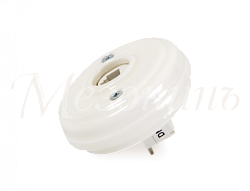 Розетка ретро компьютерная RJ45  (без подъемной рамки D70x25), цвет - белый, коллекция "Новая Голлан GE70341-01k