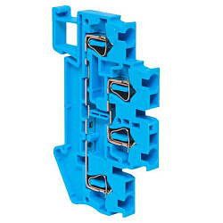 Колодка клеммная пружинная двойная ST-2.5 26А синяя EKF plc-jxb-st-2.5-4-2-blue