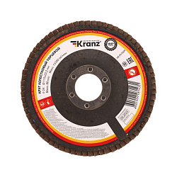 Круг лепестковый торцевой, P24, 115х22,2мм KRANZ KR-90-0004