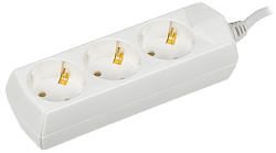 Удлинитель У03 3 места с заземлением 3м 3х1мм2 10А/250В GENERICA WYP10-10-03-03-Z-G