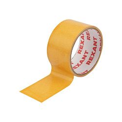 Двухсторонний скотч REXANT, полипропиленовая основа, 48 мм, ролик 5 м 09-6248