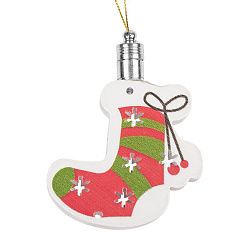 Фигурка подвесная Новогодний носок RGB 8x6 см 501-099