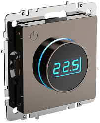 BRITE Термостат электронный с индикацией ТС10-1-БрТБ темная бронза IEK BR-RT11-K45