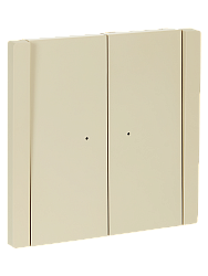 FORTE&PIANO Выключатель 2-клавишный проходной с индикацией 10А FP408 ваниль IEK FP-V22-1-10-1-K10