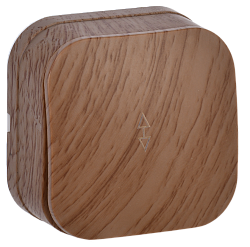 GLORY Выключатель 1-клавишный для открытой установки проходной 10А ВСп10-1-0-ХД дуб IEK EVH12-K24-10