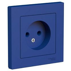Розетка AtlasDesign 16А без заземл. в сборе аквамарин SE ATN001140 1712720