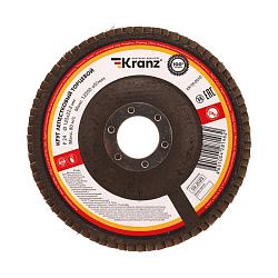 Круг лепестковый торцевой, P24, 125х22,2мм KRANZ KR-90-0010