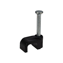 Крепеж кабеля плоский 6 х 4 мм, черный (упак. 50 шт)  REXANT 07-4206-1