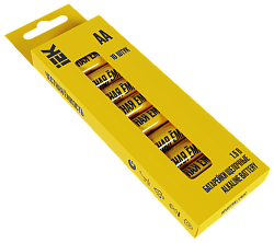 Батарейка щелочная Alkaline LR06/AA (10шт/бокс) IEK ABT-LR06-OP-B10