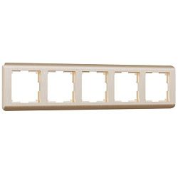 Рамка на 5 постов Stream (шампань) Werkel W0052111