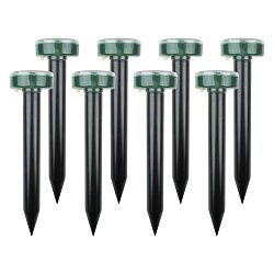 Набор ультразвуковых отпугивателей кротов (R-20м x8) на солнечной батарее REXANT 71-0107