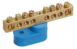 Шина N "ноль" на одном угловом изоляторе ШНИ-6х9-22-У1-С IEK YNN10-69-22C1-K07