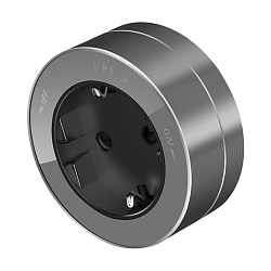 Розетка MultiTrack 16А 250В 2P+E кругл. графит SE MTK13001G 1816795