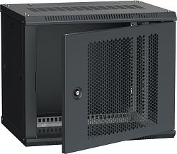 ITK Шкаф настенный LINEA W 9U 600х450мм дверь перфорированная RAL 9005 LWR5-09U64-PF