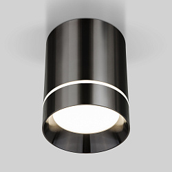 Накладной светодиодный светильник DLR021 9W 4200K Черный жемчуг a053054