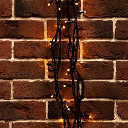 Гирлянда Твинкл Лайт 20 м, черный КАУЧУК, 240 диодов, цвет желтый (контроллер в комплекте) 303-321