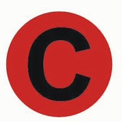 Наклейка "C" (d20) EKF PROxima an-2-9-2