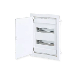 Щит встраиваемый, 2 ряда, 24+4 мод., металл. дверца, IP40 U24EP