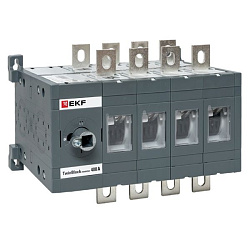 Рубильник 400A 4P реверсивный без рукоятки управления TwinBlock EKF tb-s-400-4p-rev