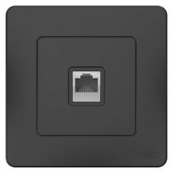 Розетка телефонная 1-м СП Blanca RJ11 антрацит SE BLNIS011006 1210386