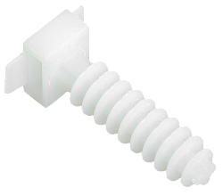 База дюбельная БД 35х10мм под хомут белая (100шт) IEK UHP32-35-10-100-K01