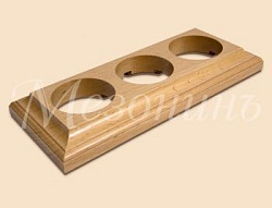 Рамка трехместная "Престиж" без тонировки, для наружного и внутреннего монтажа, ТМ "МезонинЪ" GE7070 GE70708-00