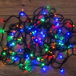 Гирлянда светодиодная универсальная 120 LED МУЛЬТИКОЛОР 12 метров с контроллером 303-105