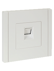 FORTE&PIANO Розетка компьютерная RJ45 кат.5E FP232 белый IEK FP-K10-1-K01