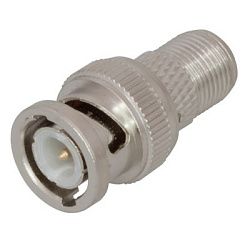 Переход штекер BNC - гнездо F REXANT 05-3201