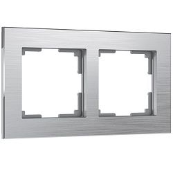 Рамка на 2 поста Aluminium (алюминий) Werkel W0021706