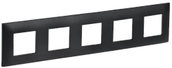 SKANDY Рамка 5-местная SK-F05Bl черный IEK SK-M52-K02