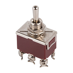 Тумблер 250V 15А (6c) (ON)-OFF-(ON) двухполюсный  (KN-223)  REXANT 36-4172