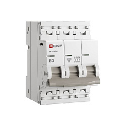 Авт. выкл. 3P 3А (B) 4,5кА ВА 47-63N EKF PROxima M634303B