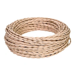 Провод монтажный витой ПВХ  3х2,5мм, цвет - слоновая кость (бухта 50м),ТМ "МЕЗОНИНЪ" GE70152-02 GE70152-02