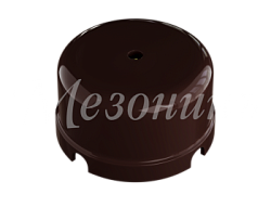 Коробка распределительная пластиковая D80мм, высота 43мм, IP20, цвет - коричневый, УСАДЬБА, ТМ "Мезо GE30236-04