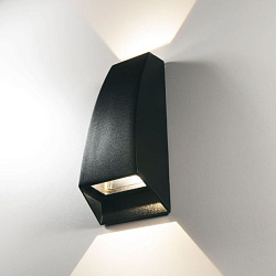 Светильник светодиодный уличный настенный 1016 TECHNO черный Elektrostandard a032763