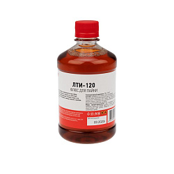 Флюс для пайки, ЛТИ-120, 500мл, флакон REXANT 09-3628