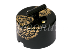 Выключатель ретро фарфоровый поворотный на два положения, CILINDRO, коллекция "ИМПЕРАТОРСКАЯ" , цвет GE90404-05E