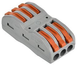 Строительно-монтажная клемма СМК 222-4133 проходная (4шт/упак) IEK UKZ20-4133-004