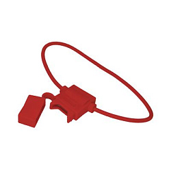 Держатель предохранителя типа Стандарт, прямоугольный, красный REXANT 16-0421-4