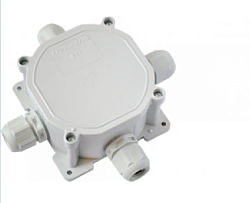 Коробка монтажная для о/п 75x75x45 без использования контактных зажимов КМ-257 с сальниками PG-9 8046BY