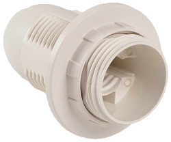 Патрон с кольцом Ппл14-02-К12 пластик Е14 белый (индивидуальный пакет) IEK EPP21-02-02-K01