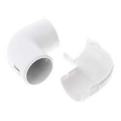 Соединитель угловой разборный белый d32 мм (30шт/300шт уп/кор) Промрукав PR.07532б