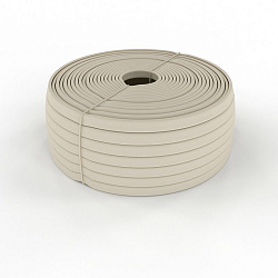 Трубка, кембрик ТВ-40 ПВХ белый, Ø2 мм,  REXANT 49-5002