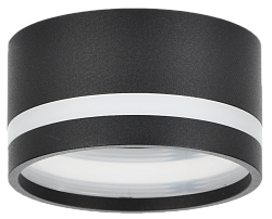 LIGHTING Светильник 4032 накладной потолочный под лампу GX53 черный IEK LT-UPB0-4032-GX53-1-K02