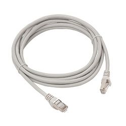 Патч-корд TERACOM PRO Cat.6 экран. FTP LSZH серый (3,0м) TRP-6FTP-LSH-3M-GY