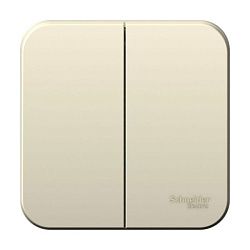 Выключатель 2-кл. ОП Blanca 10А IP20 (сх. 5) 250В молочн. SE BLNVA105002 1210486